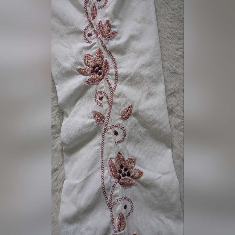 Bubblegum Y2K Embroidered Flare Leg Jeans - Picture 6 of 16